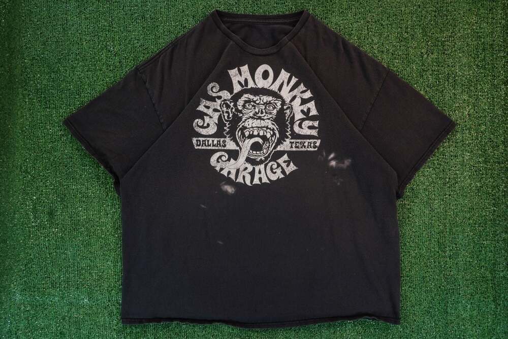 Vintage Gas Monkey Garage Graphic T-Shirt Black Mens 2XL